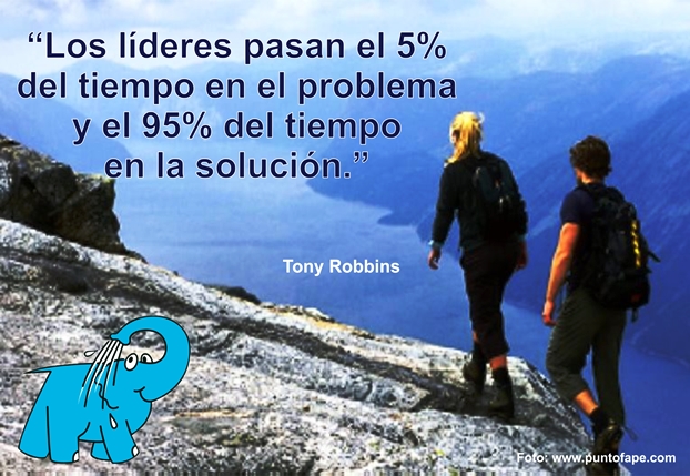 Una Enseñanza de Tony Robbins sobre El Éxito, en La Frase del Día del Centro de lavado de coches Elefante Azul Avilés